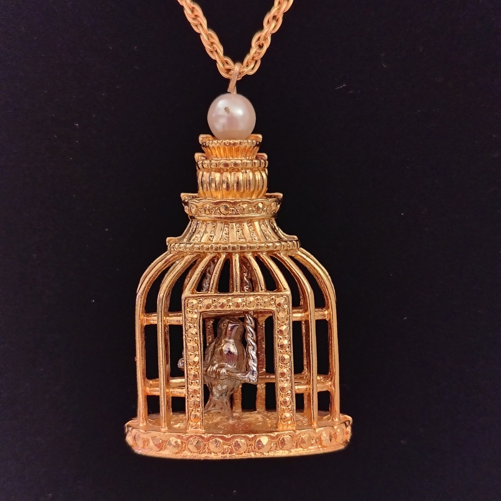 Avon Birdcage Necklace